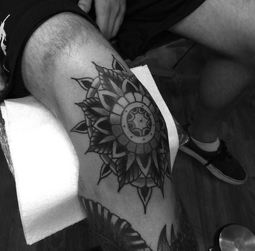 knee tattoo on Tumblr