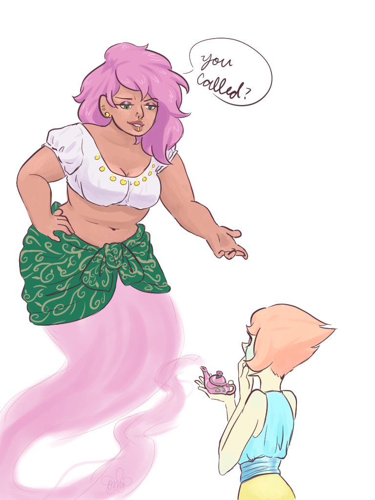 Another genie AU for @aut2imagineart ! Thanks for the requst!