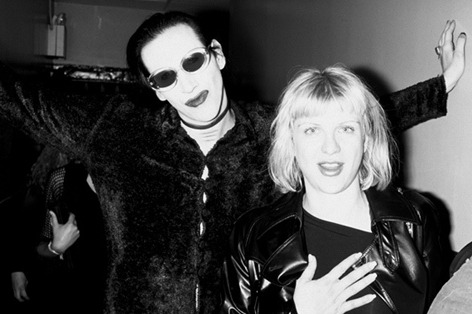 Courtney Love and Marilyn Manson at the... - Courtney Love