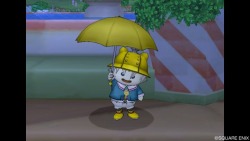 黄色い傘の園児