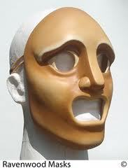 From what were Greek masks made?