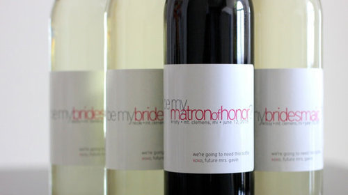 personalized wine gift label
