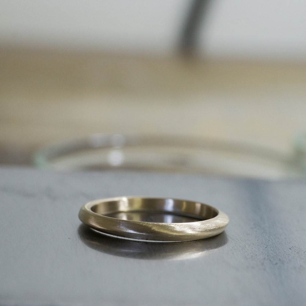 オーダーメイドの指輪　制作過程　ゴールド　屋久島でつくる結婚指輪