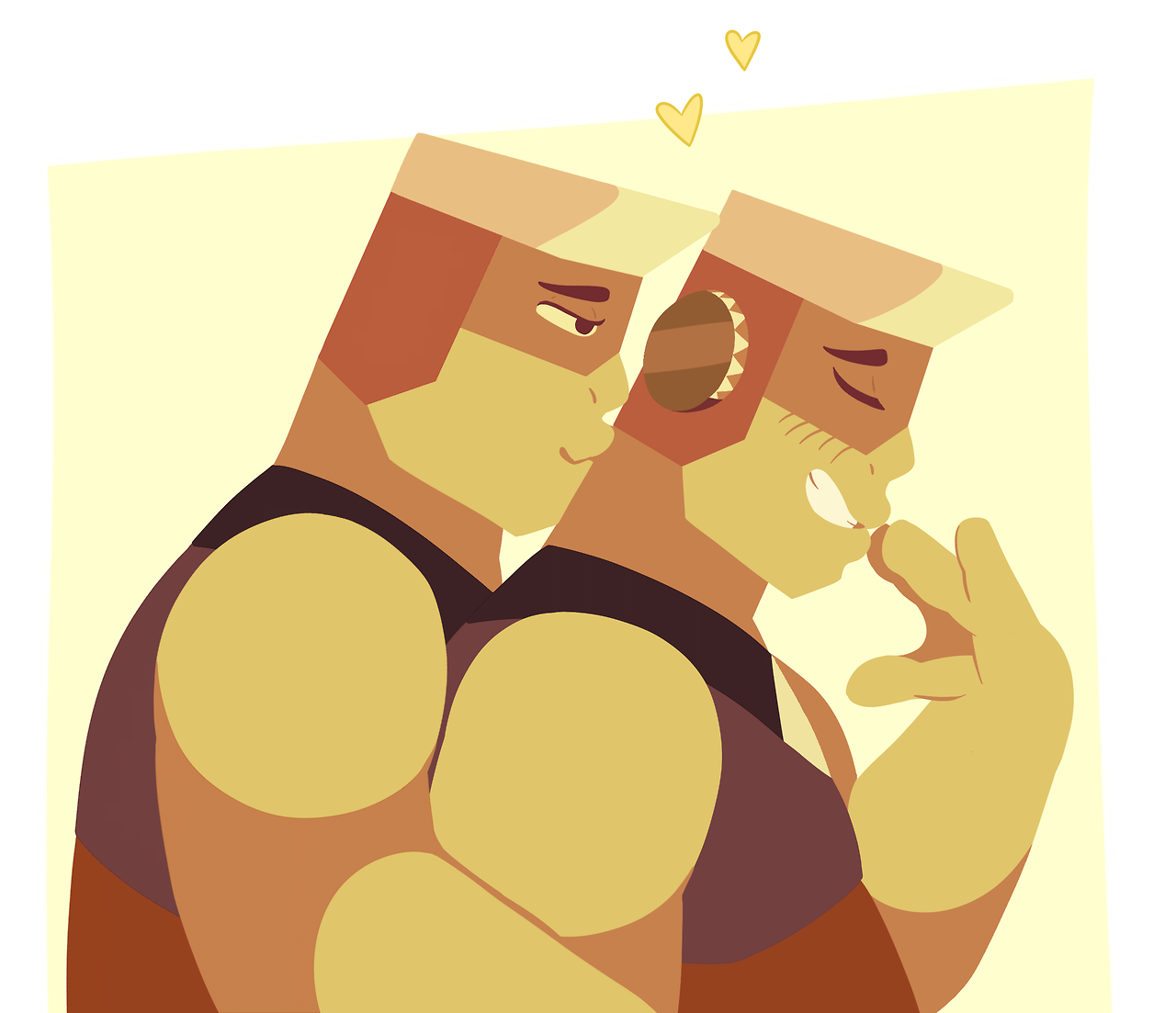 Remember to give your Fusion Pal™* the recommended dose of Smooches daily for Optimal Fighting Capabilities (*They’re lesbians, Harold)