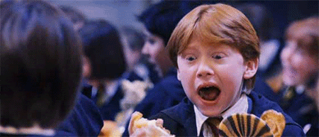 Image result for ron harry potter screaming gif