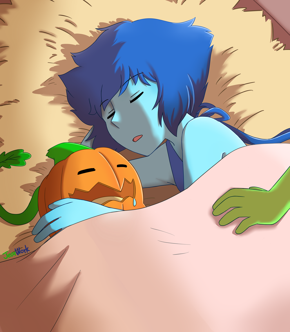 My entry for Lapis Meep Morp Contest held by Jennifer Paz !!! ; ))) I really enjoyed drawing Lapis and Pumpkin~(and Peri’s hand of course X’DDD )