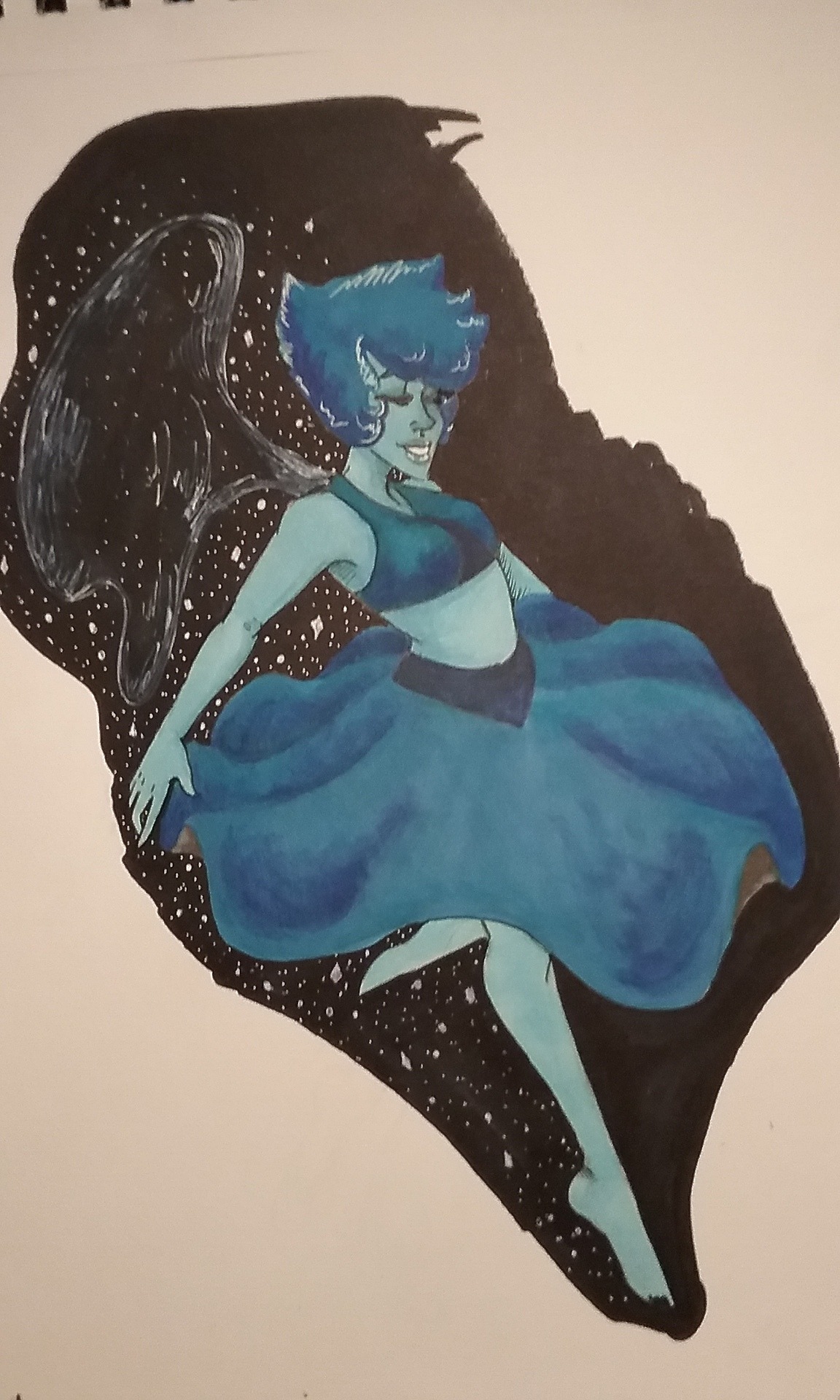 Just a little lapis wip will most likely redo when I’m more awake.