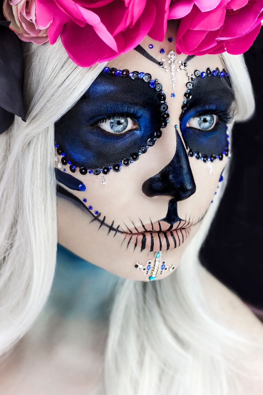 Mexican Sugar Skull Makeup Halloween is a perfect... | Karla Powell