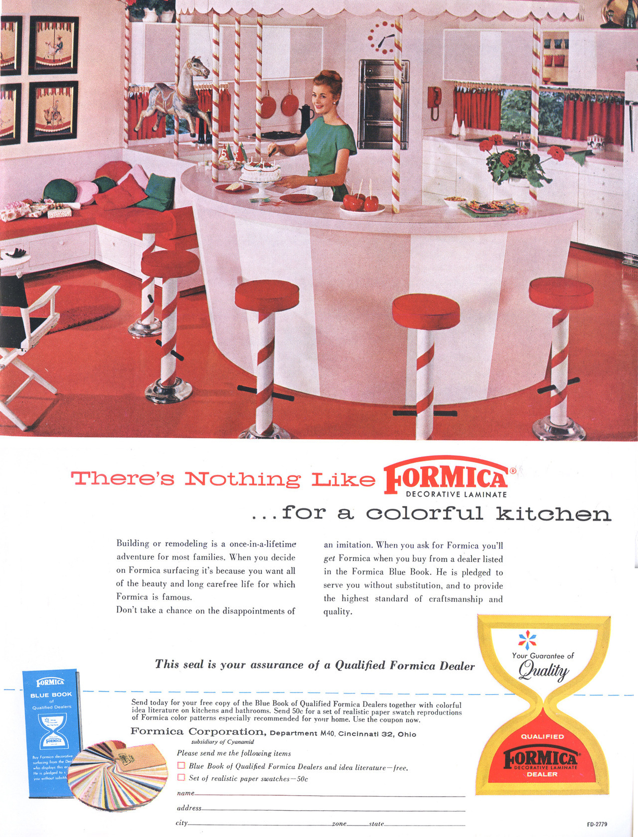Formica Corporation - published in House Beautiful’s Building Manual - Fall-Winter 1961-62
