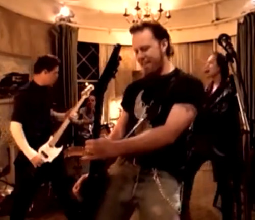 James Hetfield and Metallica Rock The House