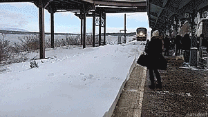 thenatsdorf: “Snow on the train tracks. [full video] ”