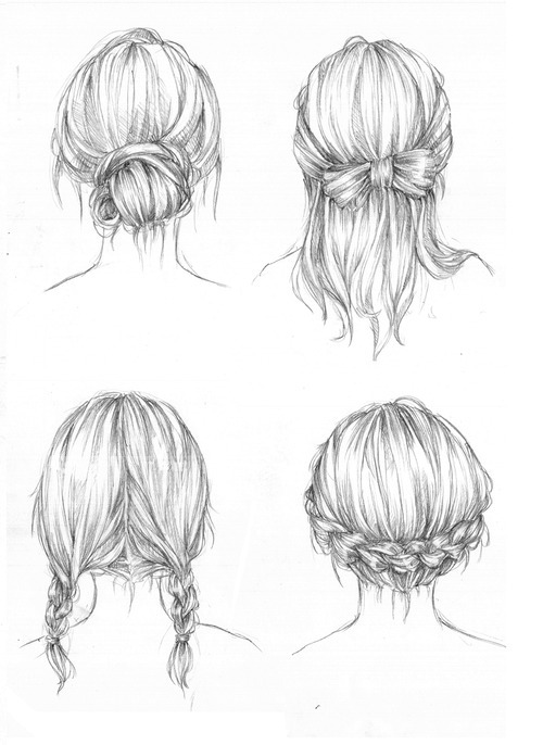 hair drawing on Tumblr