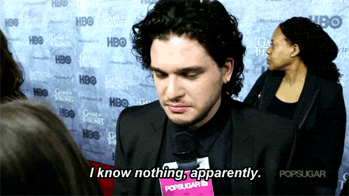Image result for you know nothing gif