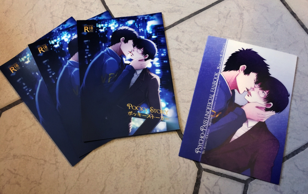 My newest R18/For Adult doujinshi “Pocky Story” is now available! (English and Japanese version)
Kogami x Ginoza (Psycho-Pass yaoi parody)
24p, japanese B5 size, perfect binding, printed in Japan.
(LIMITED STOCK for the special offer)
You can buy it...