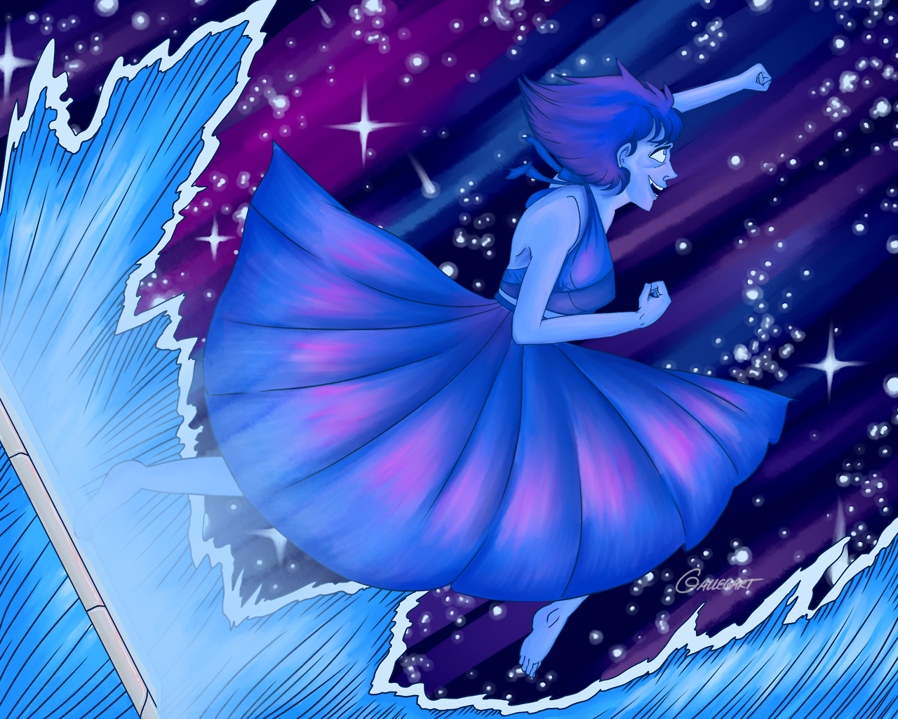 A Lapis Lazuli I made for a friend at uni! The background is probably my favorite part of the whole thing. I feel ashamed of the waves and mirror tbh