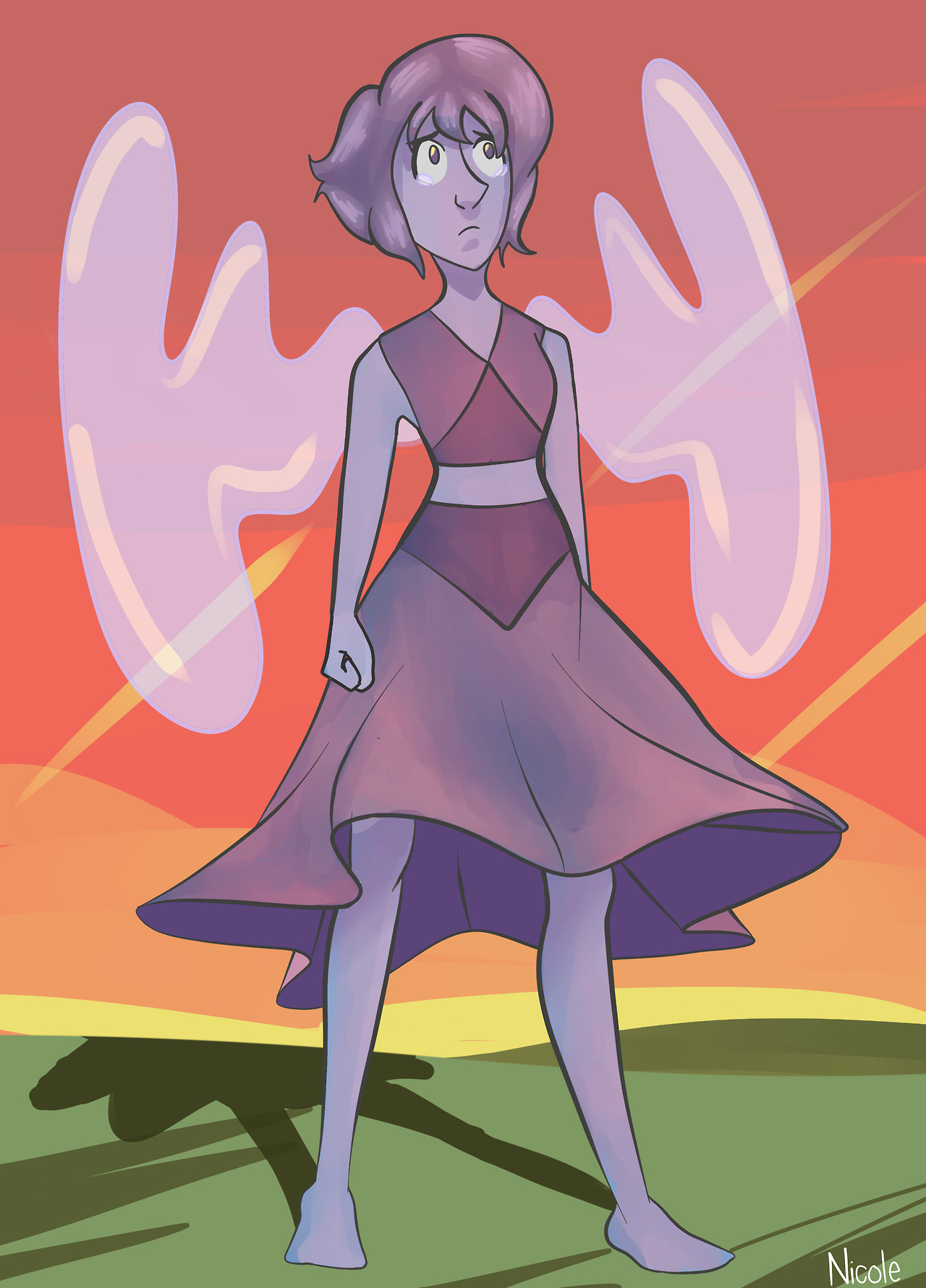 Based on the SDCC trailer clip of Lapis. I just had to draw some angst ;)