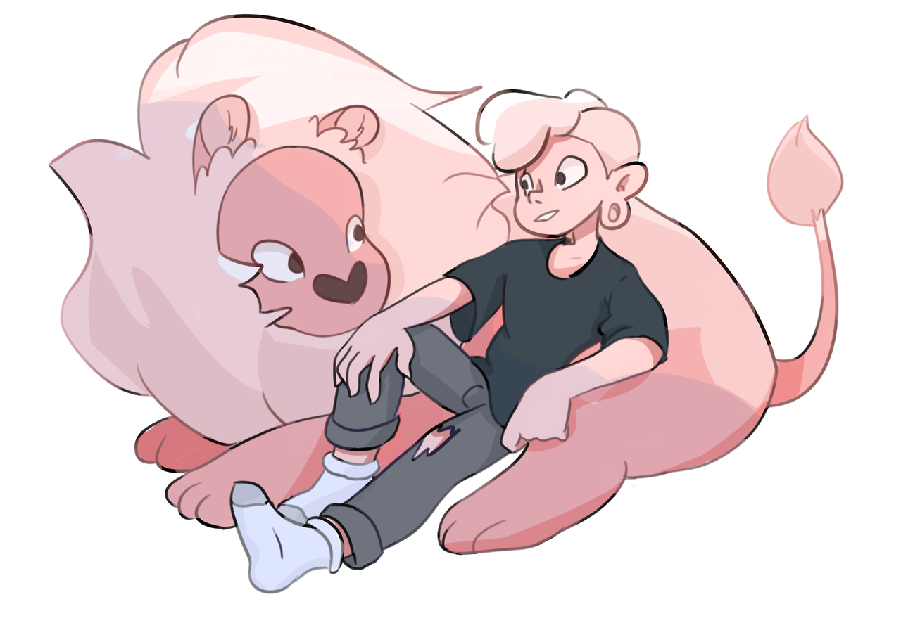 i cant believe our favorite trans boy is now a pink zombie and he’s best friends with the best big cat, who is also a pink zombie,