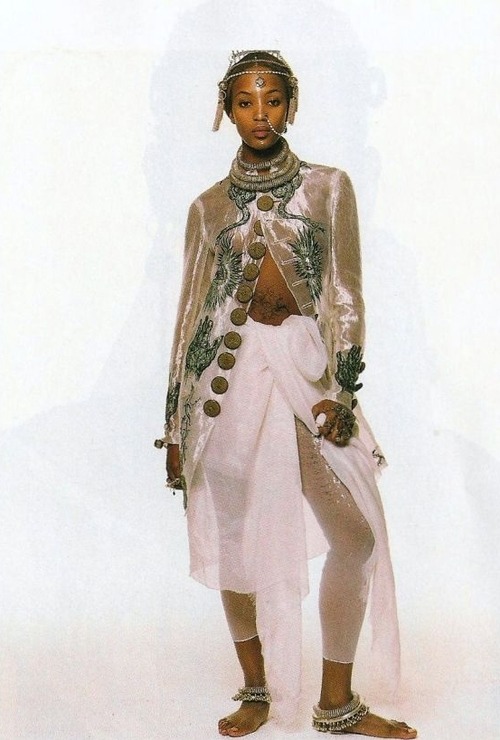 80s-90s-supermodels: “Jean Paul Gaultier”, Vogue US, March 
