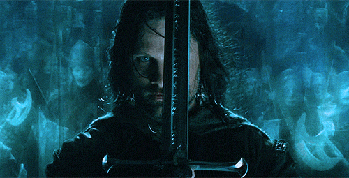 Image result for aragorn sword gif