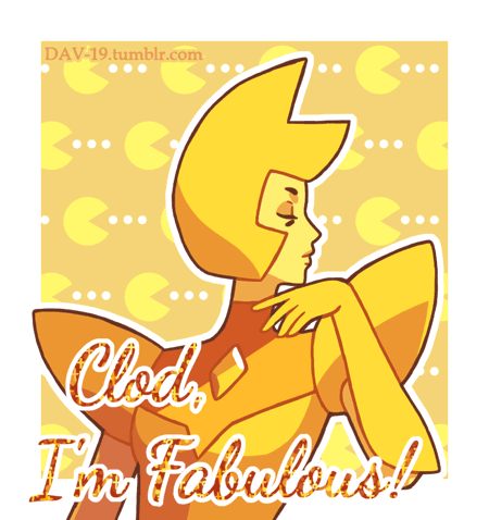 Hungry helmet (or hairstyle) of Yellow Diamond :P