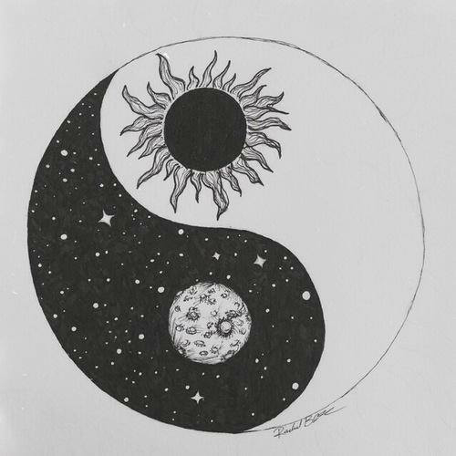 yin yang drawing | Tumblr
