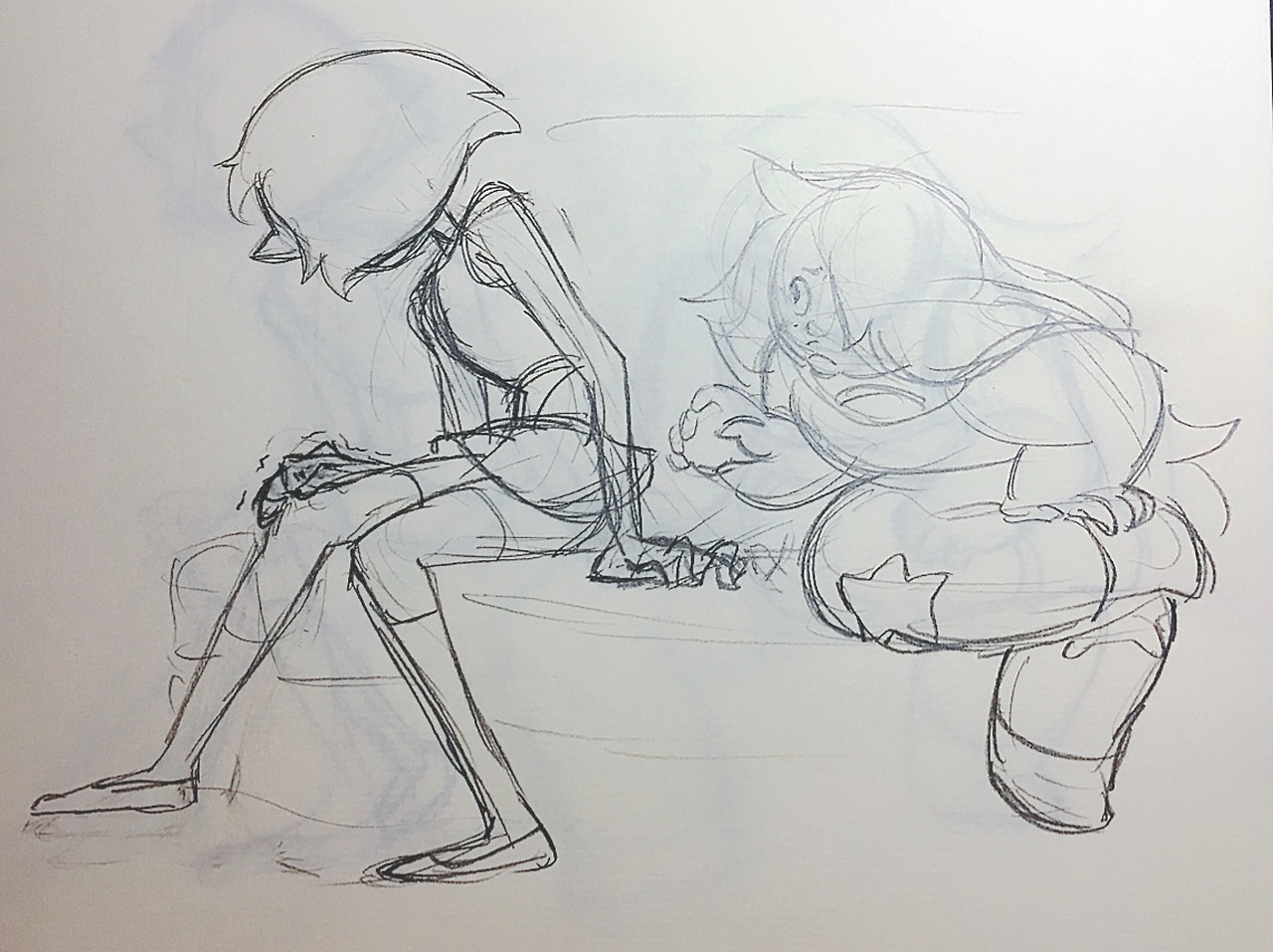 Have a small collection of sketches from Twitter for Pearlmethyst week