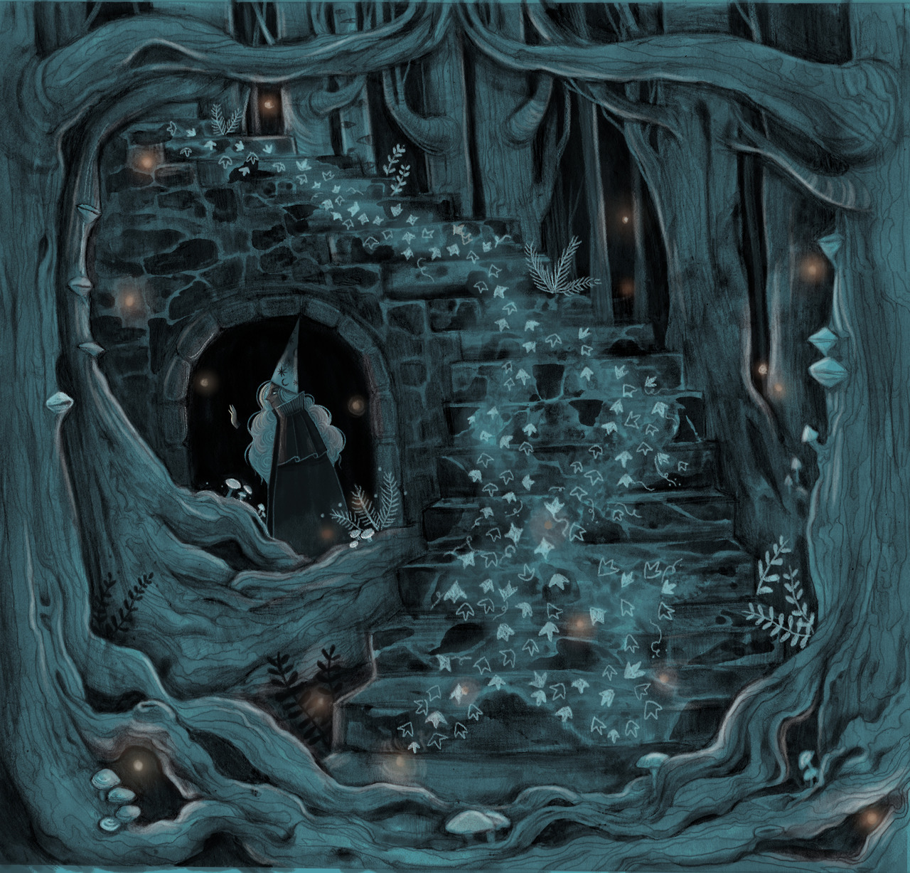 Mysterious glowing orbs and a staircase to nowhere, the forest is beautiful but be careful! “Will O’ the Wisps” is a piece by Eden Cooke, who you can find on her tumblr or instagram — Immediately post your art to a topic and get feedback. Join our...