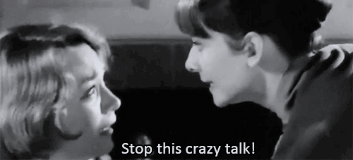 Image result for stop the crazy talk gif