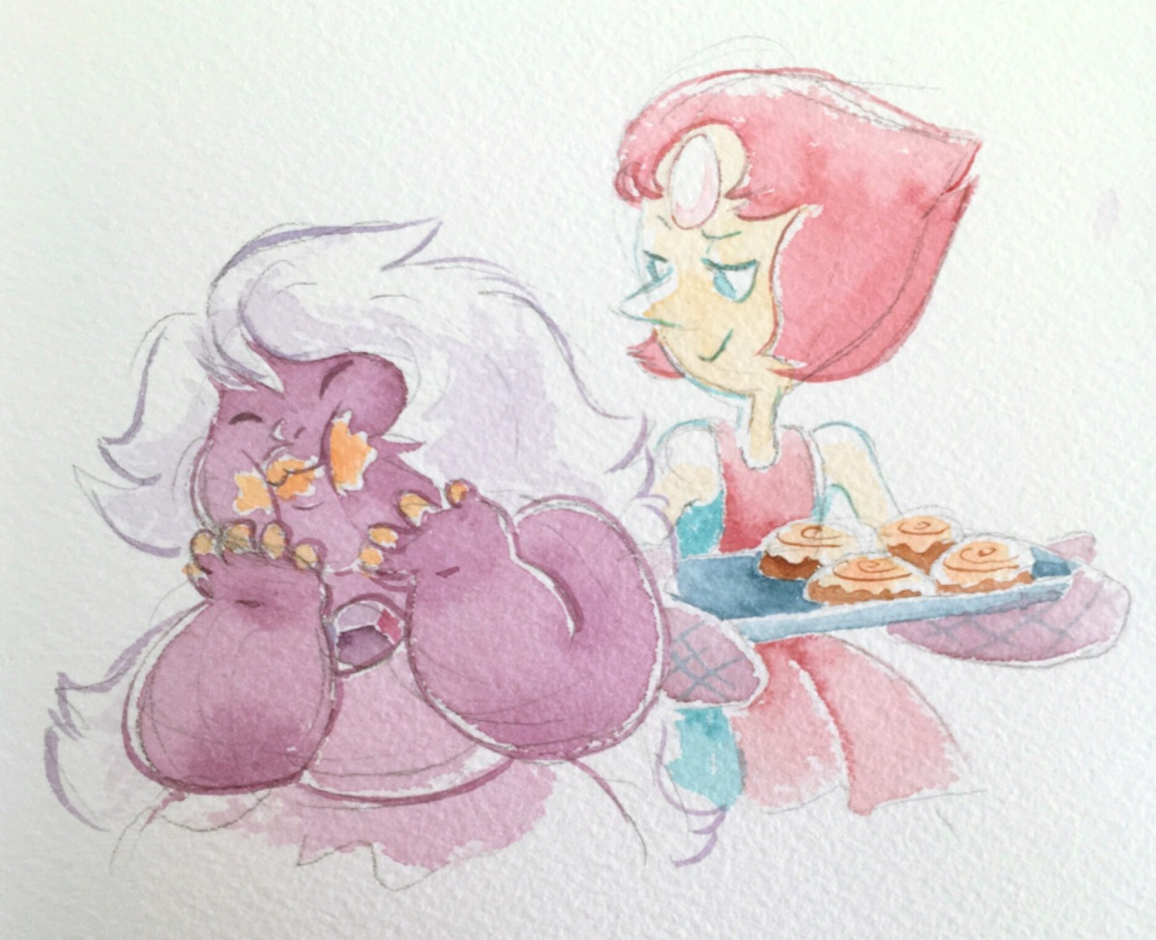 “Don’t touch them yet Amethyst, they haven’t even been baked.