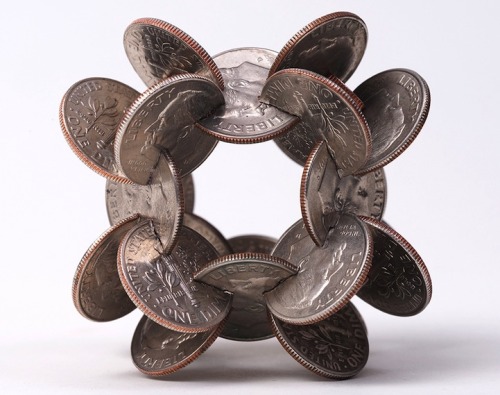 mymodernmet-interlocked-coins-form-complex