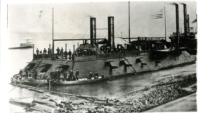niudl:
“ U.S. Gunboat Cairo - Courtesy of Tulane University Libraries Robert M. Jones Steamboat Collection | Mark Twain’s Mississippi Project | NIU Digital Library
“Cairo, an ironclad river gunboat, was built in 1861 by James Eads and Co., Mound...
