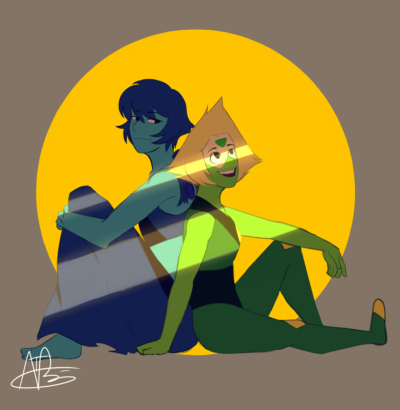 Lapis listening to Peridot talking about CPH (click for full res) Edit: I forgot a layer…