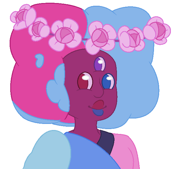 Also I drew a Garnet in Paint instead of working on a project that counts for a large portion of my grade. Take the cotton candy mom.