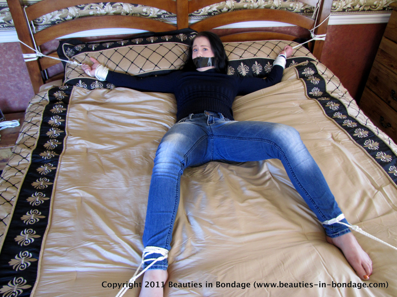 Bondage Tied To Bed 119