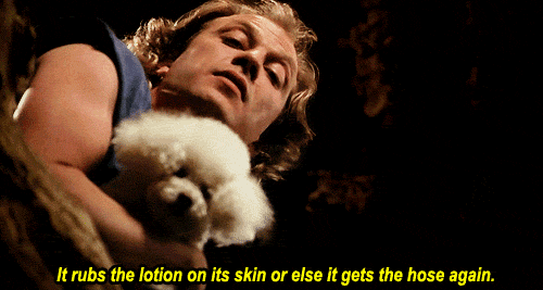 Image result for buffalo bill silence of the lambs gif