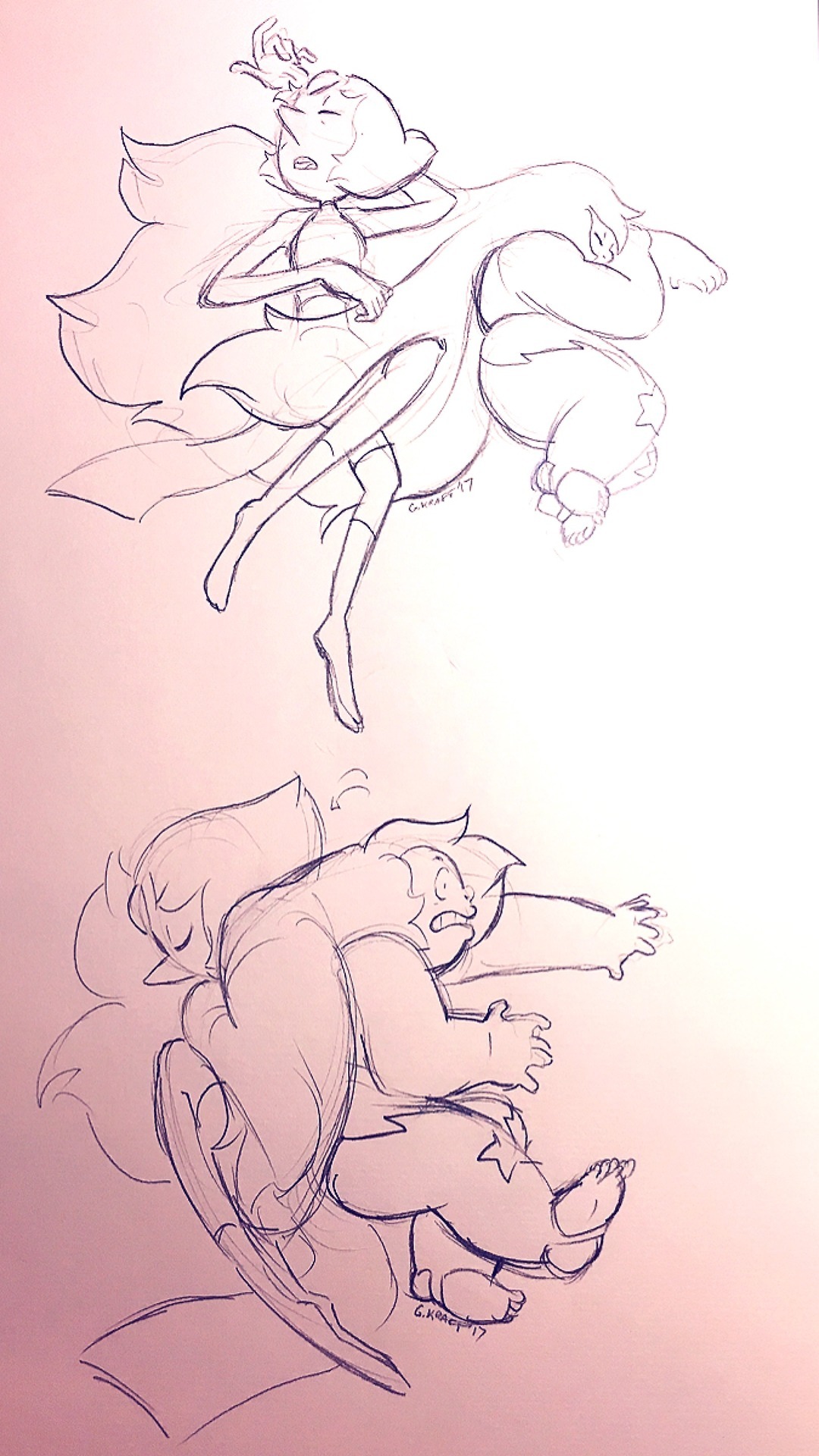 Have a small collection of sketches from Twitter for Pearlmethyst week
