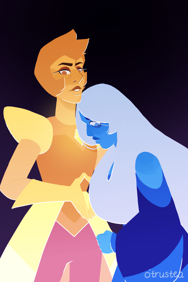 All rise for the luminous Yellow Diamond and the lustrous Blue Diamond