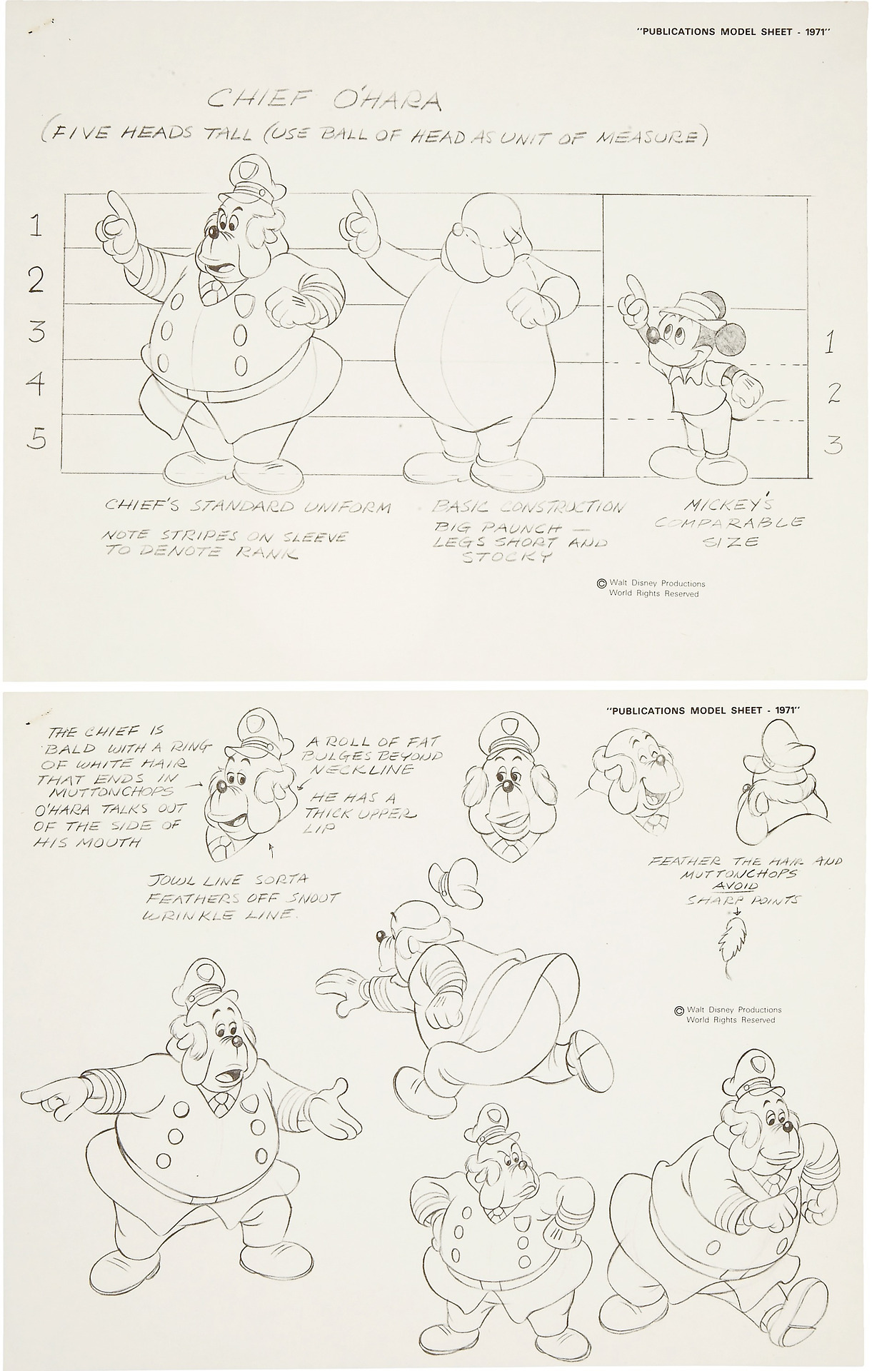 Tales from Weirdland: Disney model sheets for Peg Leg Pete, the Beagle ...