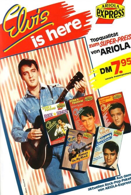‪He visto estos casetes de Elvis a 7,95 DM (549 ptas) c.u. en una revista alemana. Los voy a comprar x 10° aniversario muerte Elvis #l290687‬