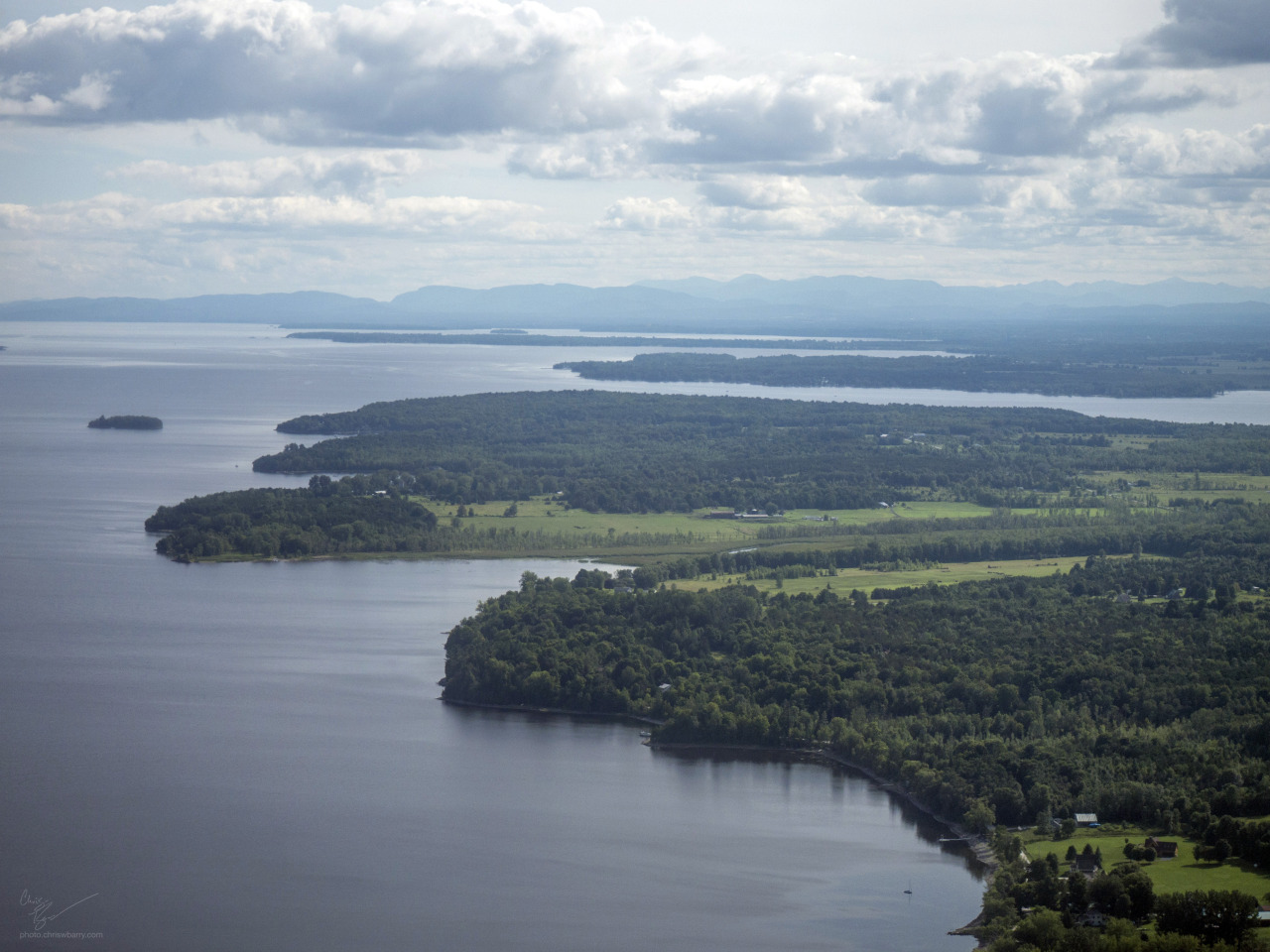 8-17-16: Airplane photos of Lake Champlain