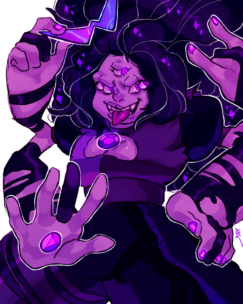 Anonymous said: could you draw sugilite pretty please? Answer: It’s been like a months but here you go!(finally)
