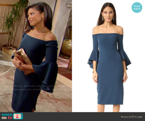 WornOnTV: Maya’s blue button front dress on The Bold and the Beautiful ...
