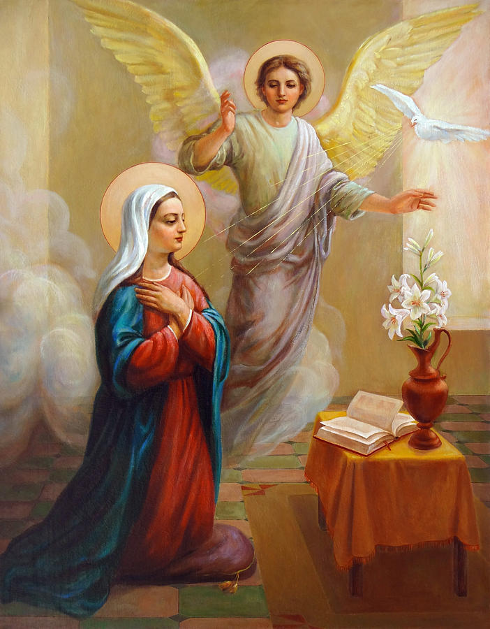 Resultado de imagem para o anjo e maria