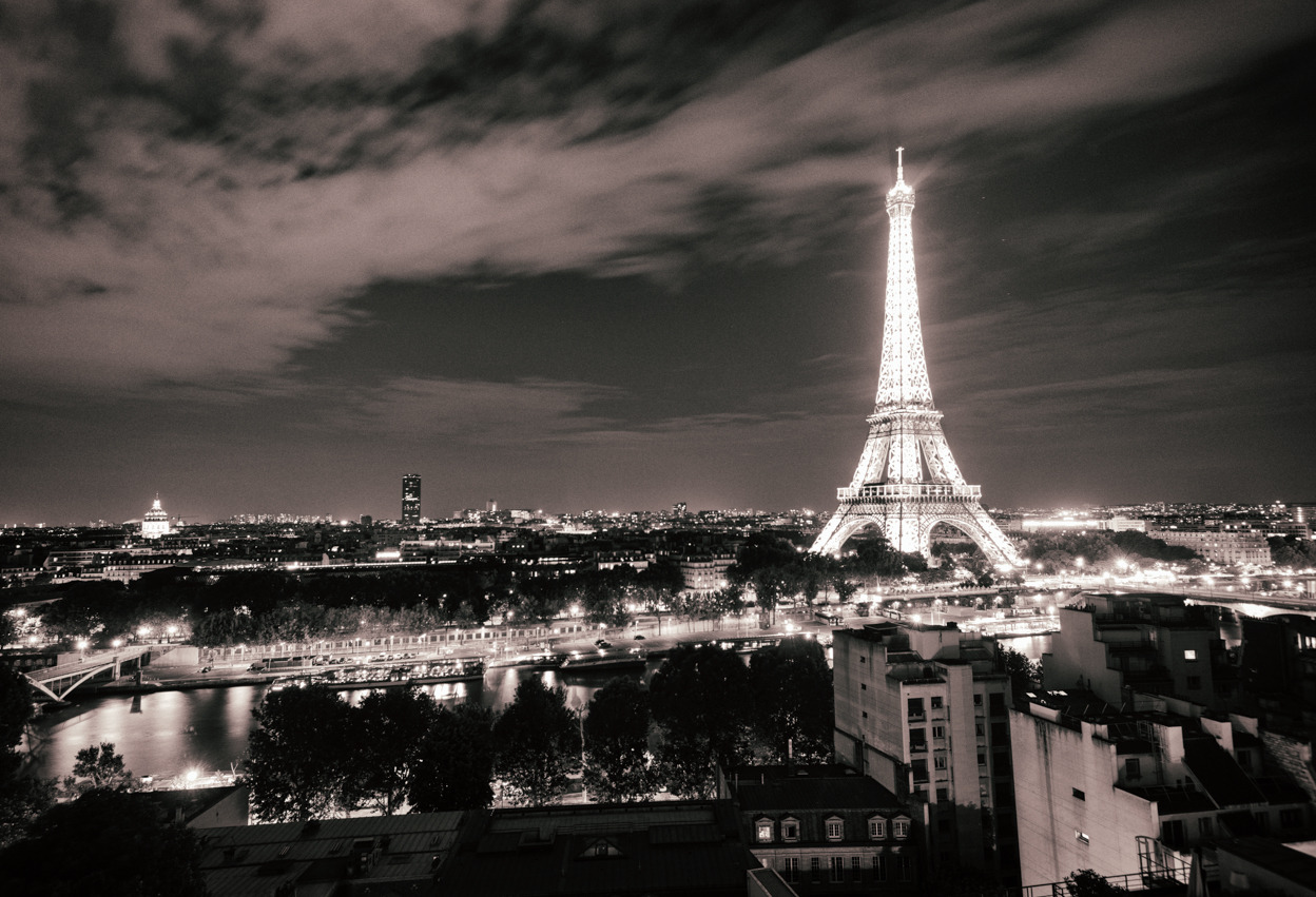Paris - Eiffel Tower at Night Paris is the feeling you get, on nights when there was nothing else but dreams and stars in the eyes: glints of hope masquerading as star-dust. Paris is the star-dust that gleams in the eyes on nights like this when...