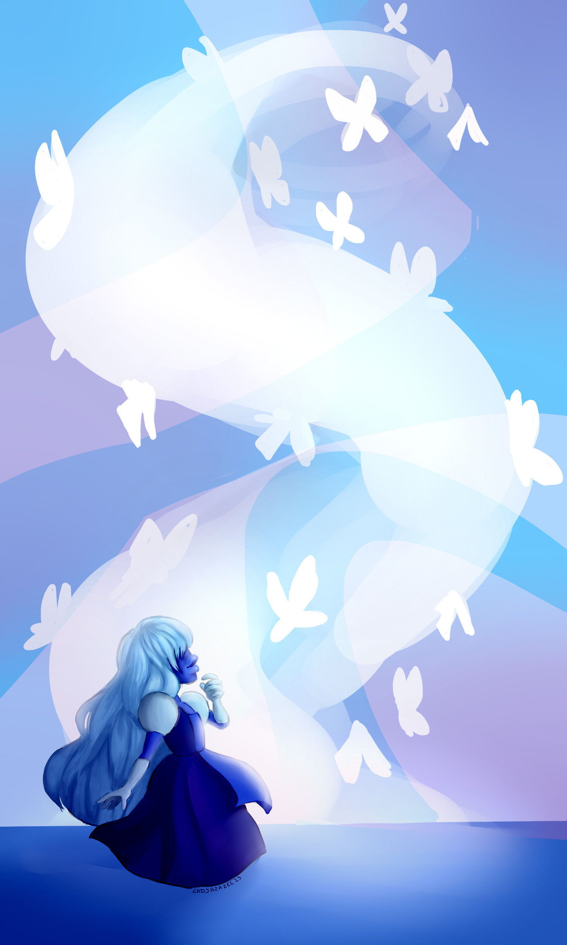 MY TABLET IS FINALLY REPARED HSODHADOAHFAPSGFQFGQ So I drew Sapphire because It’s been a freaking long time I wanted to do it The luminosity isn’t quite right but meh; I’m tired and I absolutely...