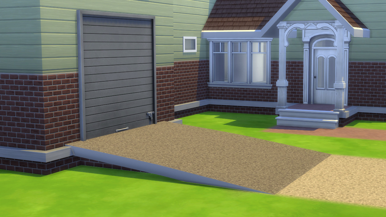How Do I Get This Garage Door To Sit On The Ground Instead Of Popping Up On Top Of The Foundation The Sims Forums