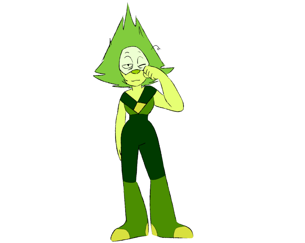 facet 1a1a cut 1aa tall era 2 dot who doesnt use limb enhancers & gets tired real easy. sometimes takes 18-hour naps brittle in both gem & form compared to other peridots knows shes h*ckin great but...