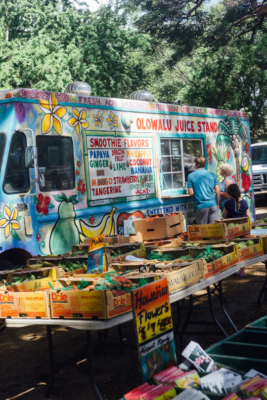 Maui fruit trucks, where to eat in Maui, Olowalu juice stand
