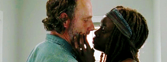 Image result for rick and michonne gif