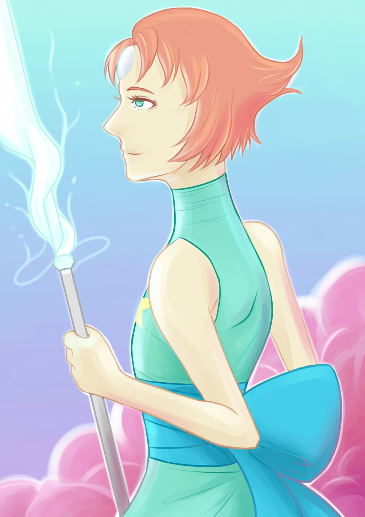 Steven Universe fanart I did a little while ago number 1/? ~Pearl I love this show, but such long hiatuses?? *Please credit if you repost
